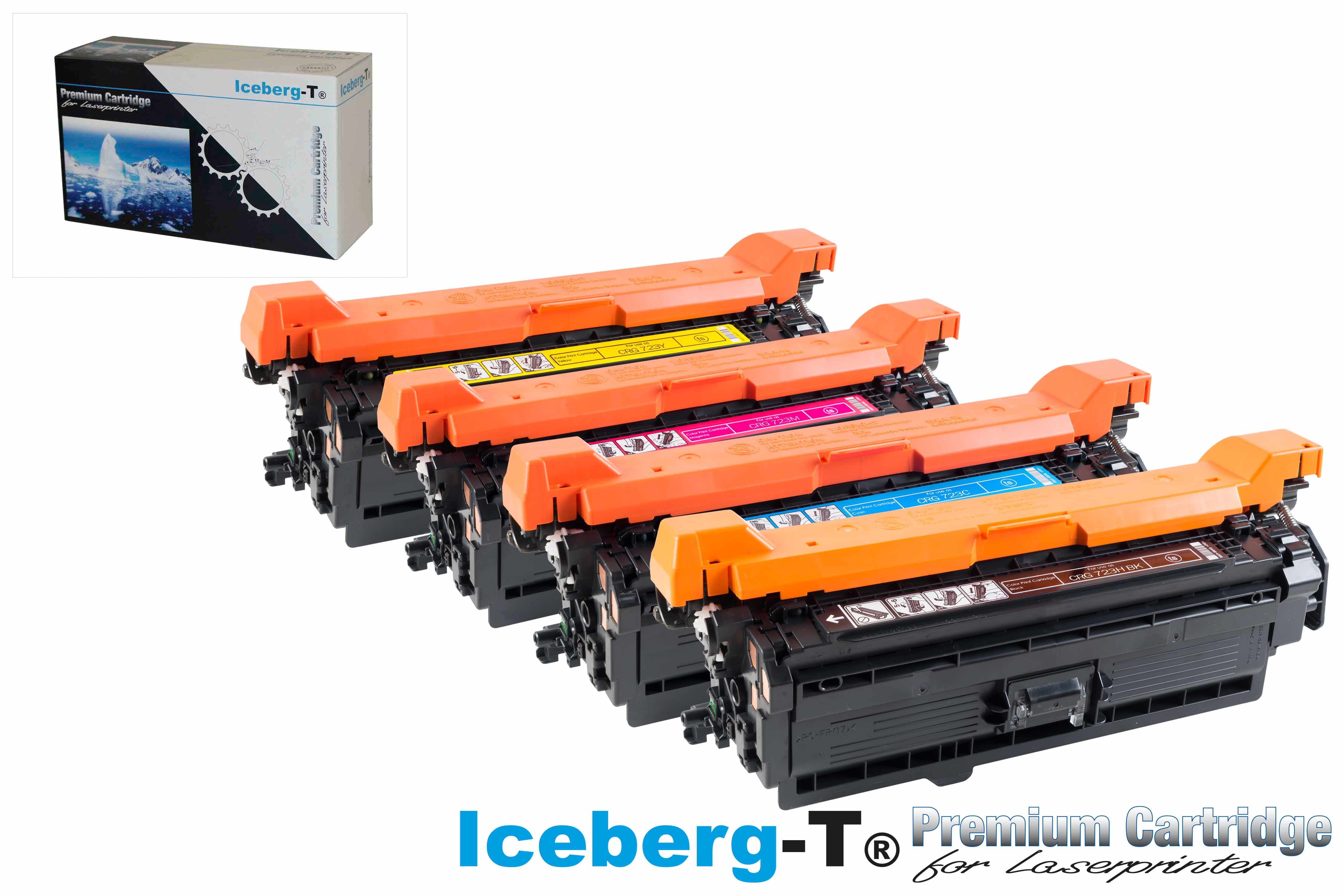 Iceberg-T Toner SET CRG 723H Set mit allen vier Farben