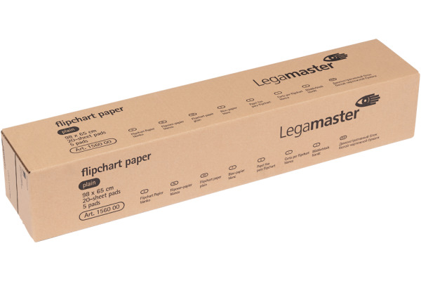 LEGAMASTE Flipchart-Papier blanko 7-156000 weiss holzfrei,blanko 20 Blatt