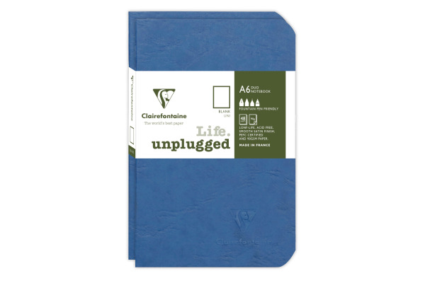 CLAIREFON AGEBAG Set 2 Hefte 9X14cm 734184C liniert blau 48 Bl