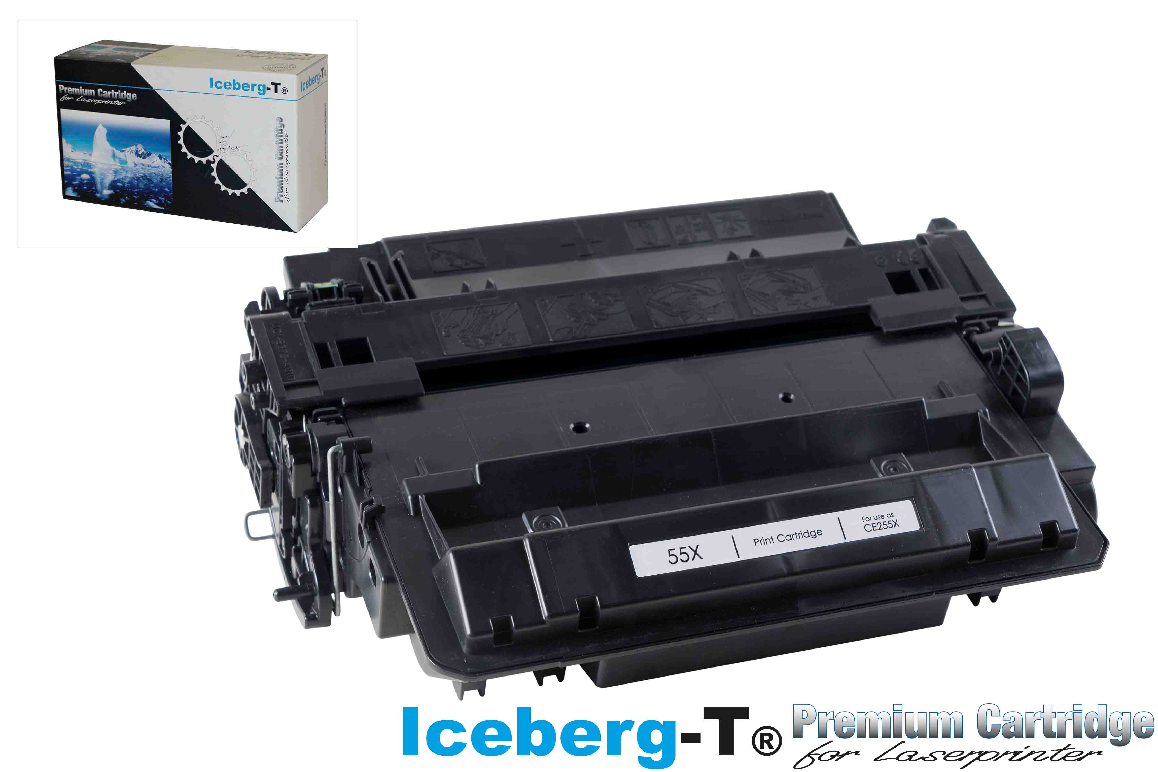 Iceberg-T Toner CE255X 12'500 Seiten, schwarz
