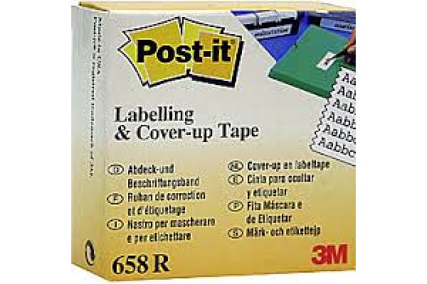 POST-IT Beschriftungsband 658R 6x25,4mmx17,7m