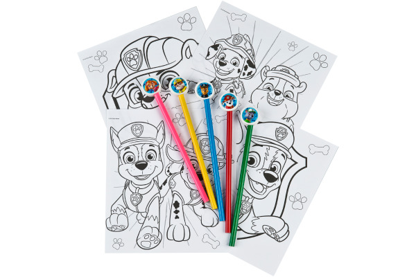 UNDERCOV Ausmalblock m. 5 Buntstiften PPUT1300 Paw Patrol