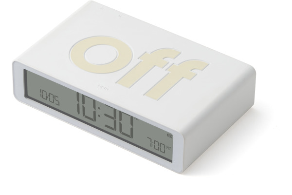 LEXON Wecker Flip Classic LR157W9 weiss, USB-C