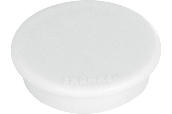 FRANKEN Haftmagnete 24mm HM20 09 weiss 10 Stück