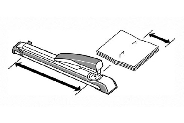 LEITZ Langarm-Heftgerät NeXXt 5560 55600095 schwarz/weiss 40 Blatt