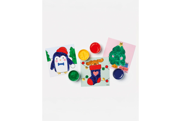 FOLIA Fingerfarben Winter 48212 5 Farben