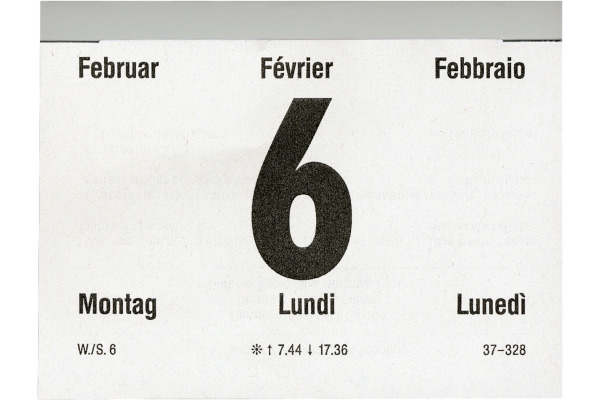 BIELLA Abreisskalender quer Nr.4 2027 889044000 1T/1S mehrfarbig ML 10.5x8cm