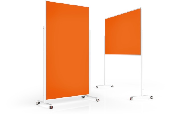 MAGNETOP. Design-Moderatorentafel VP 1181144 Filz, orange 1000x1800mm
