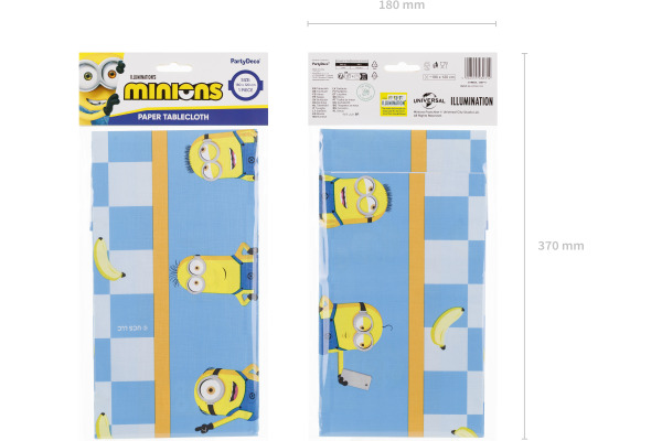 PARTYDECO Tischdecke 180x120cm OBP11 Minions