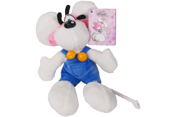 DIDDL Plüsch-Schlüsselanhänger 15cm 23470 in blauer Latzhose