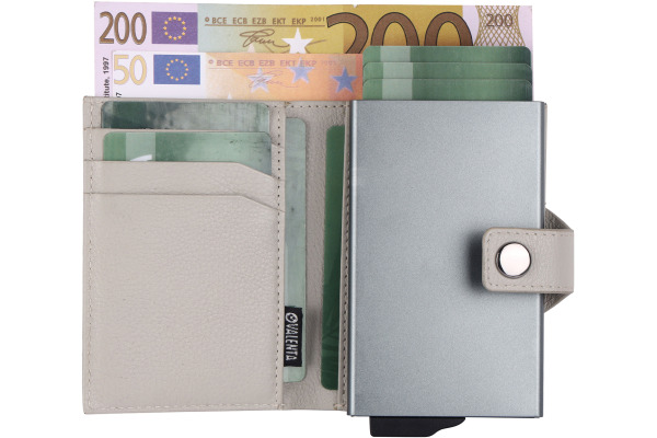 VALENTA Card Case Plus Wallet Luxe 588454 Off White