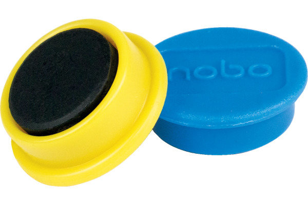 NOBO Magnet rund 24mm 1915297 ass. 10 Stück