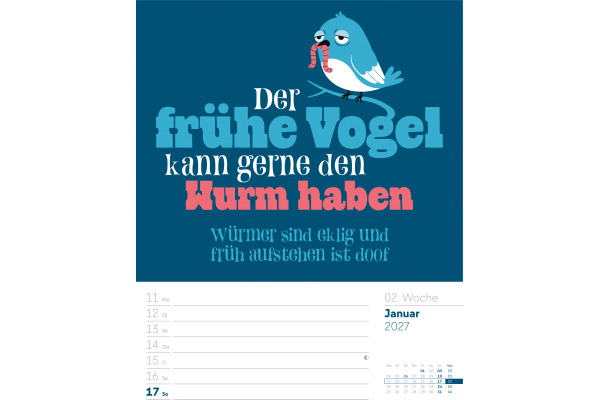 ACKERMANN Bildkalender 2027 2795 Klartext DE 25x33cm
