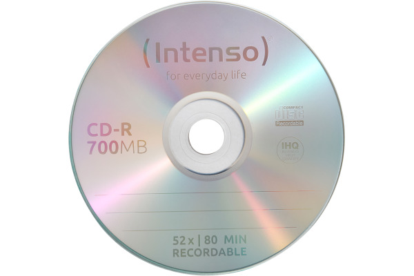 INTENSO CD-R Slim 80MIN/700MB 1801622 52x Printable 10 Pcs