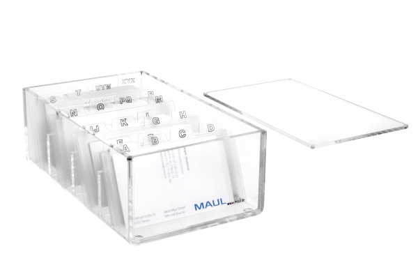 MAUL Visitenkartenbox Acryl 1956305 glasklar