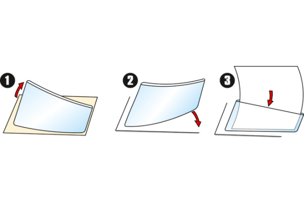3L Viereck File-Pockets 155x90mm 10055 transp. 5 Stück