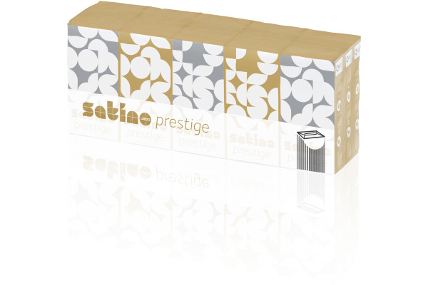 SATINO Taschentücher Satino Prestige 572390 4-lagig, 15 Stk. 10 Blatt