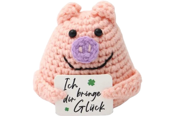 I AM CREA Positive Pig 8cm 219092 rosa