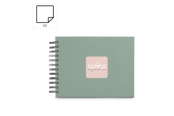 HAMA Spiralalbum Fine Art 24x17cm 9869 salbei 25 Blatt