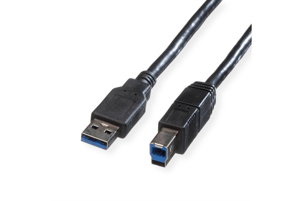 ROLINE USB-A-B, Datenkabel 11.02.887 Black, ST/ST, 3.2 Gen1 1.8m