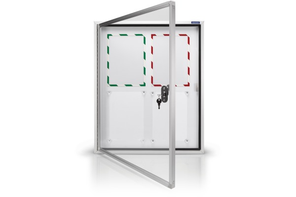 MAGNETOP. Schaukasten CC 900x780x65mm 1214100 Outdoor, magnetisch 6x A4