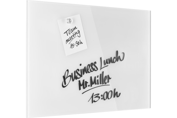MAGNETOP. Design-Glasboard 600x400mm 13402000 weiss, magnetisch