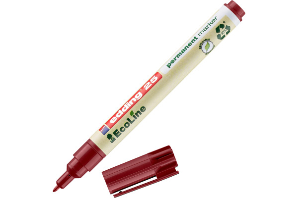 EDDING Permanent Marker 25 EcoLine 25-2 rot