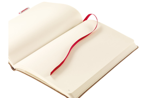 TRANSOTYP senseBook RED RUBBER A6 75020600 blanko, S, 135 Seiten beige