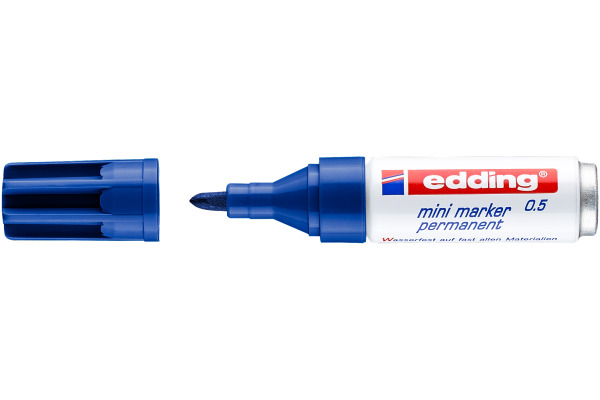 EDDING Mini Marker permanent 1,5-3mm 0-3 blau