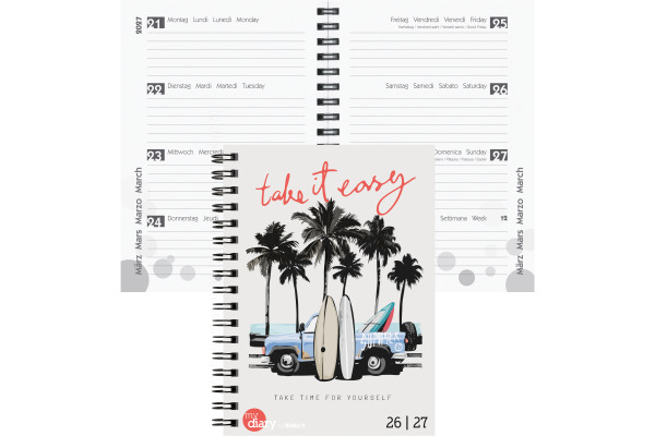 BIELLA Schüleragenda Easy 26/27 17800027U 1W/2S 12x16.5cm