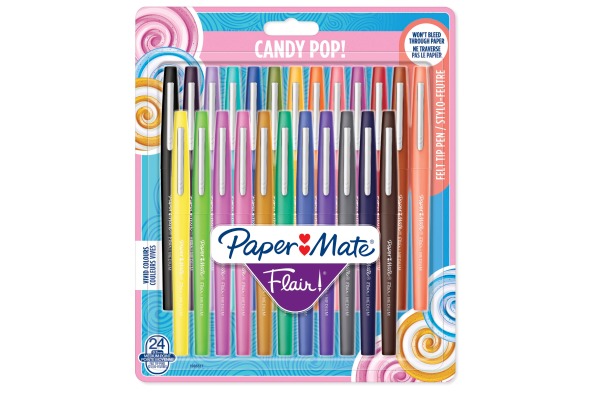 PAPERMATE Faserschreiber Flair M 1985617 24 Stück ass. Candy Pop
