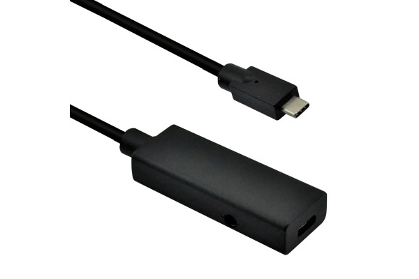 ROLINE USB-C-C, Datenkabel Repeater 12.04.110 Black, ST/BU, 3.2 Gen2 5m
