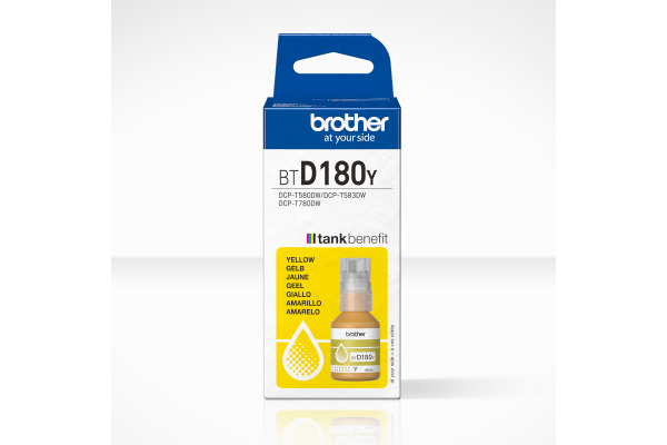 BROTHER Tintenflasche yellow BTD180Y DCP-T580DW 5000 Seiten