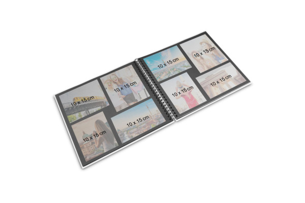 HAMA Spiralalbum Fine Art 36x32cm 9841 steingrau 25 Blatt