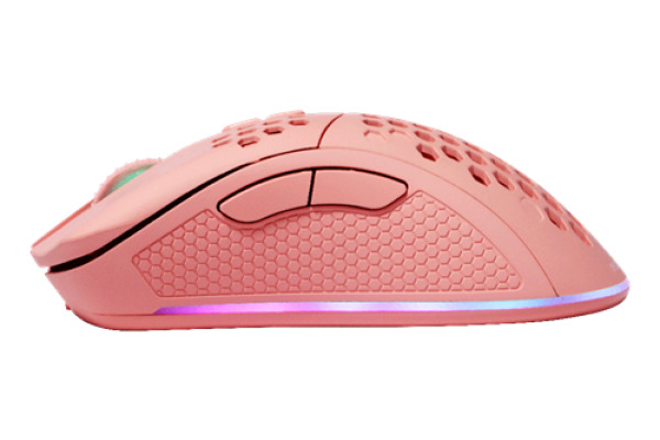 DELTACO Lightweight Gaming Mouse,RGB GAM120P Wireless, Pink, PM80