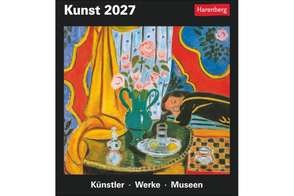 HARENBERG Abreisskalender 2027 210530027 Kunst DE 15.4x16.5cm