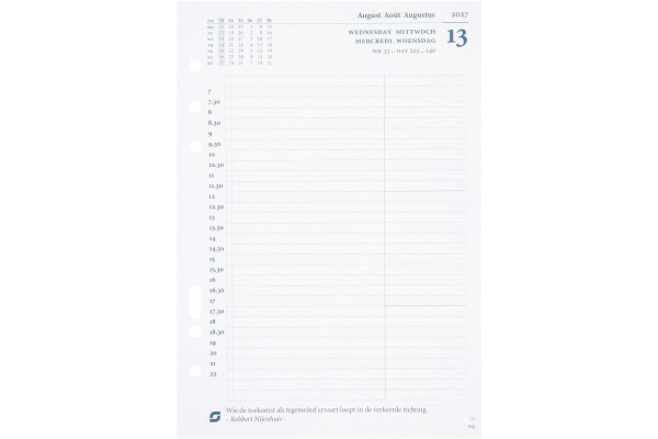 SUCCES Agenda A5 2027 847002000 1T/1S Ersatz kompl. 14.8x21cm