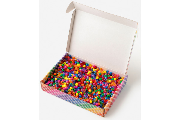 FOLIA Perlen Mix Basic 500g 32530 Jumbo Pack, 9mm