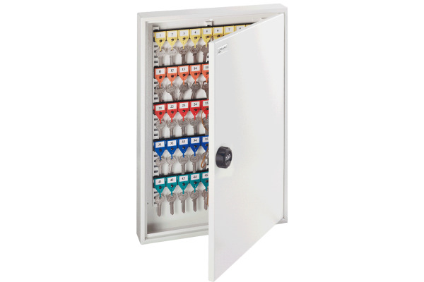 RIEFFEL Schlüsselkasten KyStor grau A15618 55x38x6,5cm 100 Haken