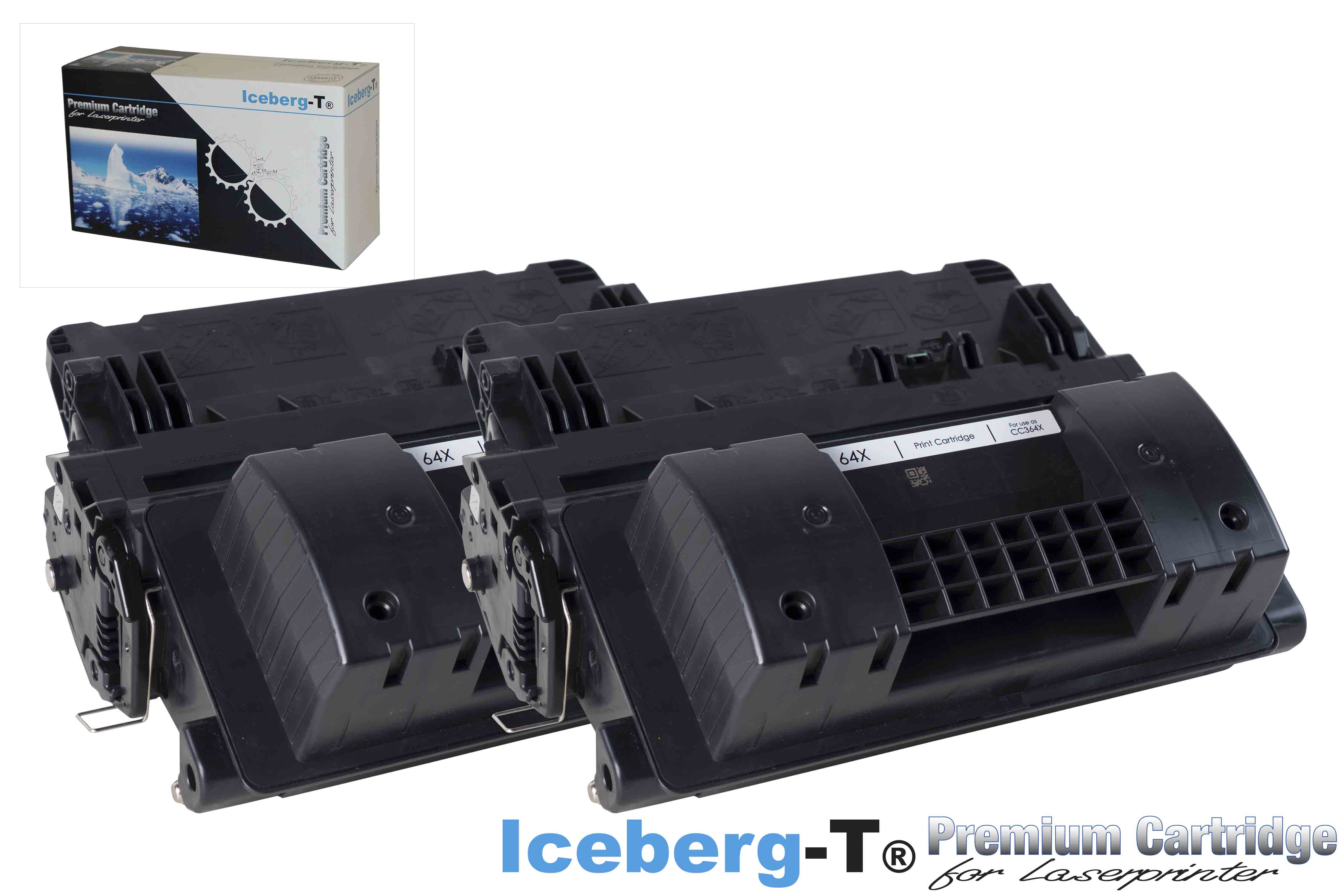 Iceberg-T Toner CC364X DuoPack 2 Stück à 24'000 Seiten, schwarz