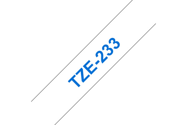 PTOUCH Band, laminiert blau/weiss TZe-233 PT-1280VP 12 mm