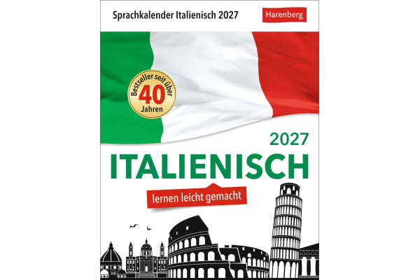 HARENBERG Abreisskalender 2027 211100027 Italienisch DE, IT 12.5x16cm