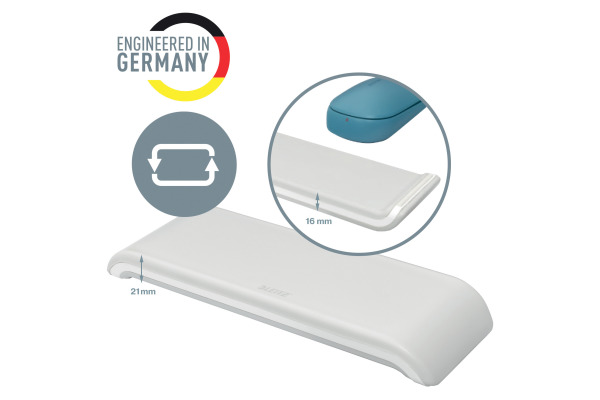 LEITZ Handgelenkauflage Maus Cosy 6483-0085 Verstellbar grau