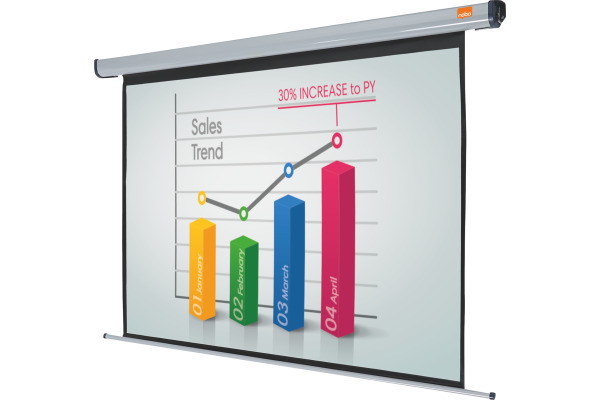 NOBO Elektrische Leinwand 180cm 1901970 für Beamer