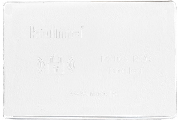 KOLMA Kreditkartenhülle RFID 09.161.16 weiss 66x95mm