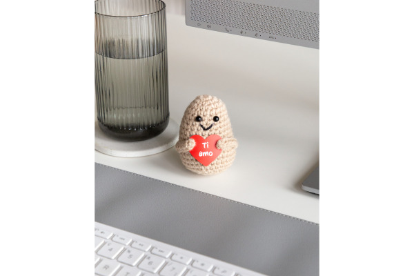 I AM CREA Positive Potato Ti amo 8cm 1000-1462 beige