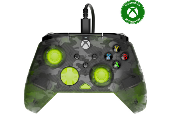 TURTLE B. Rematch Core Wired Ctrl. TBC200775 XB, Ghost Camo Black,Yellow