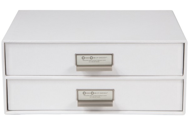 BIGSO BOX Schubladenbox Birger 943145544 2 Schubladen, weiss