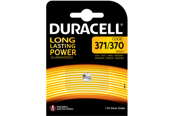 DURACELL Knopfbatterie Specialty 371/370 V371, V370, SR69, SR92, 1.5V