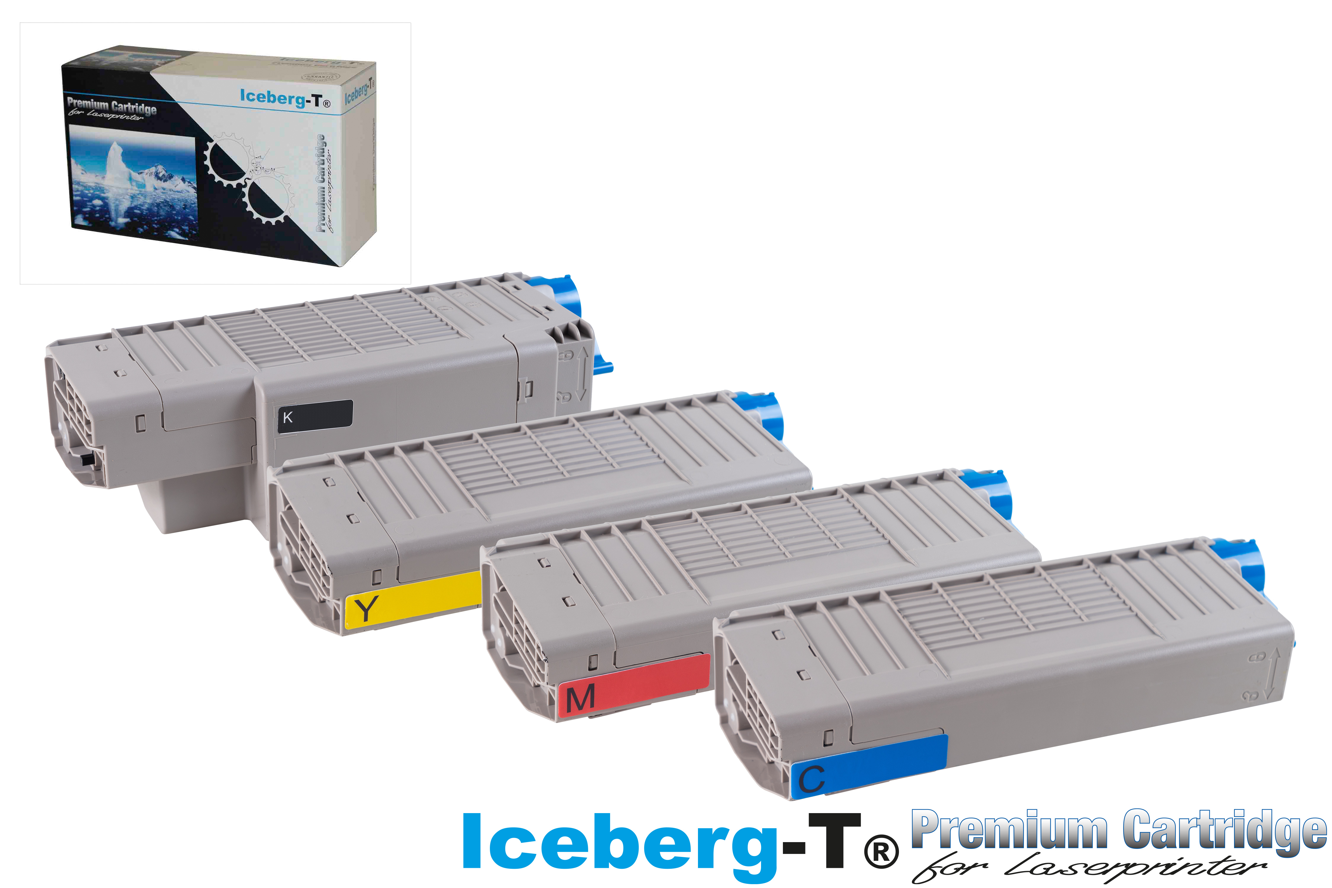 Iceberg-T Toner SET OKI MC770 / MC780 Set mit allen vier Farben